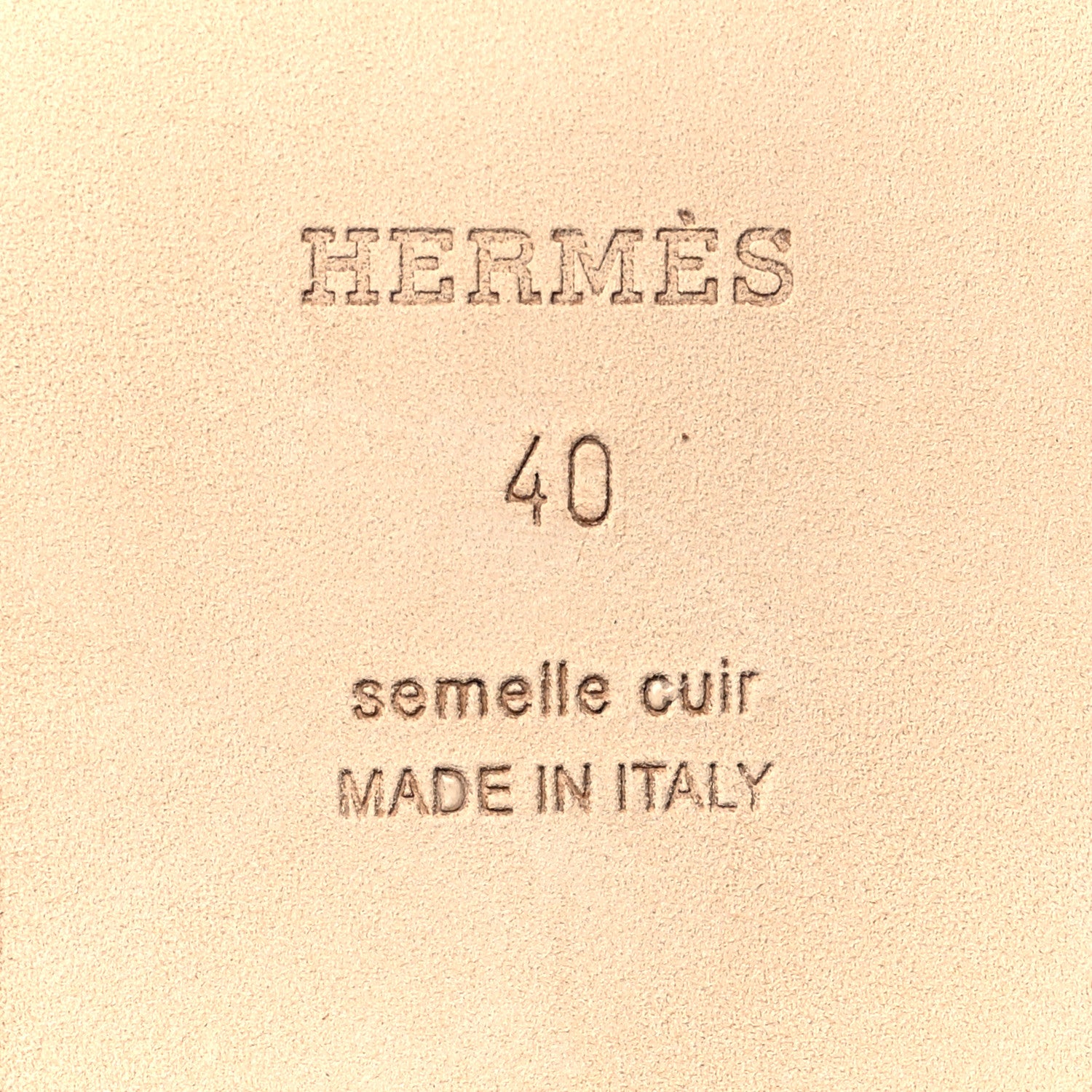 Hermes Box Calfskin Oran Sandals 40 Gold 7 of 8