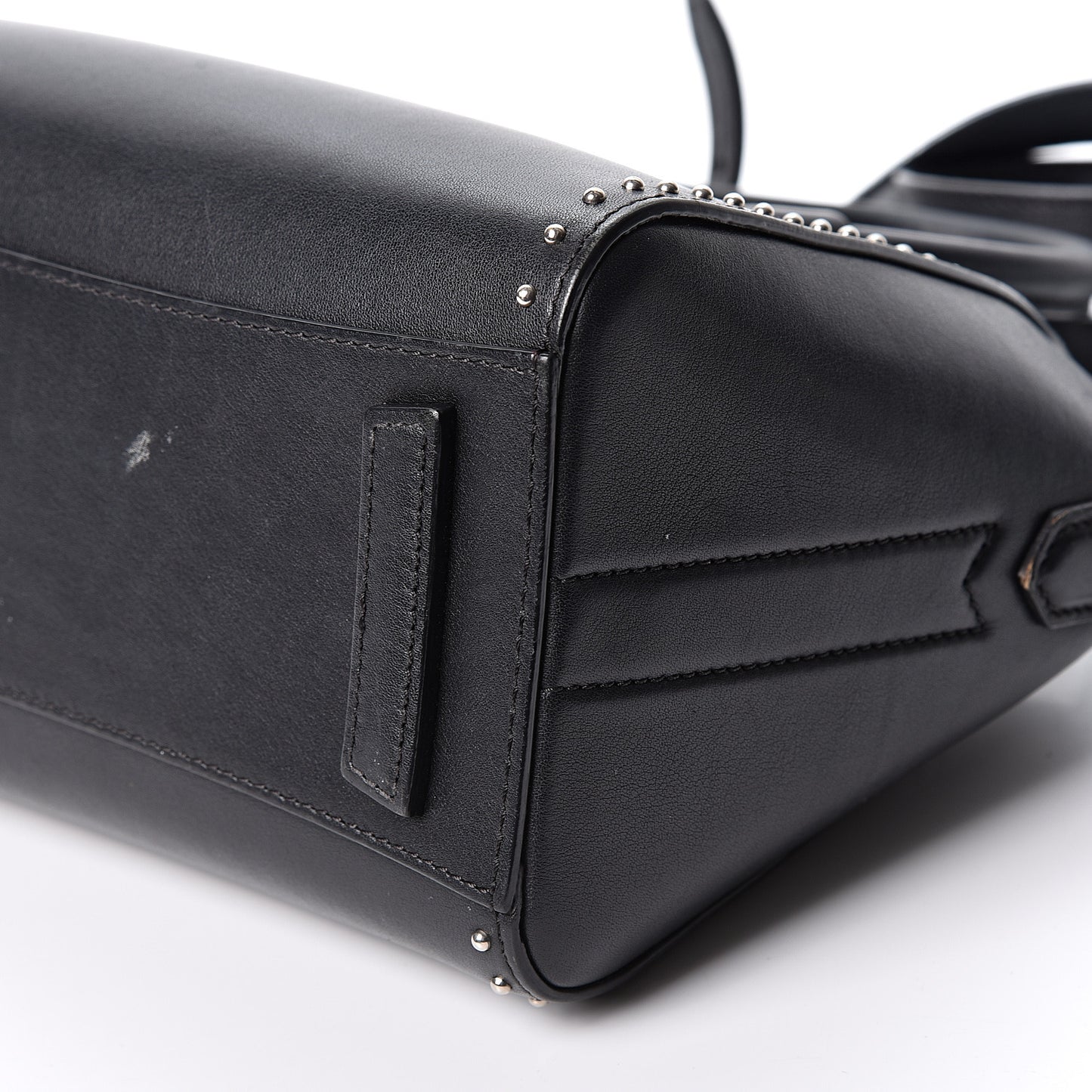 Smooth Calfskin Mini Studded Antigona Black