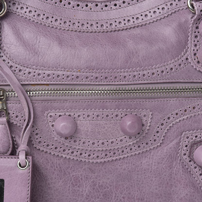Balenciaga Agneau Giant Brogues Hardware City Lilac 13 of 13