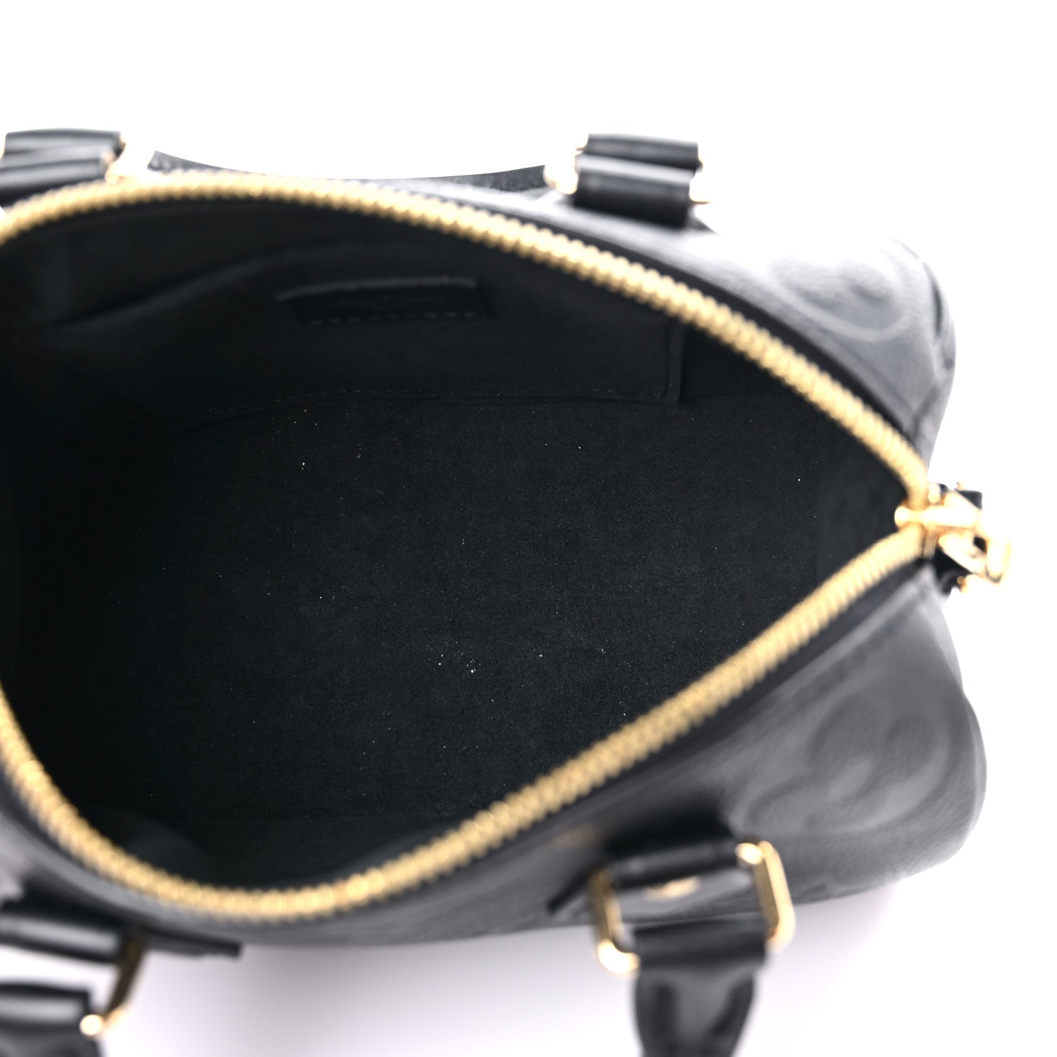 Louis Vuitton Empreinte Monogram Giant Speedy Bandouliere 20 Black 5 of 10