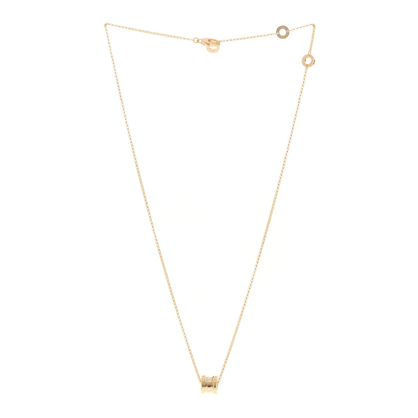 18K Yellow Gold Mini B.Zero1 Pendant Necklace