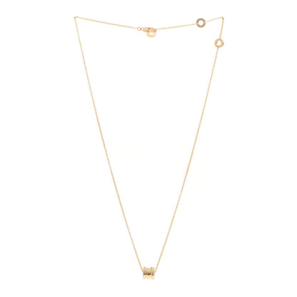 Bulgari 18K Yellow Gold Mini B.Zero1 Pendant Necklace 3 of 4