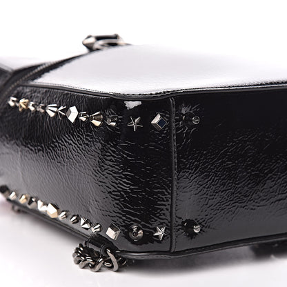 Christian Louboutin Vintage Patent Calfskin Rubylou Backpack Black 7 of 12