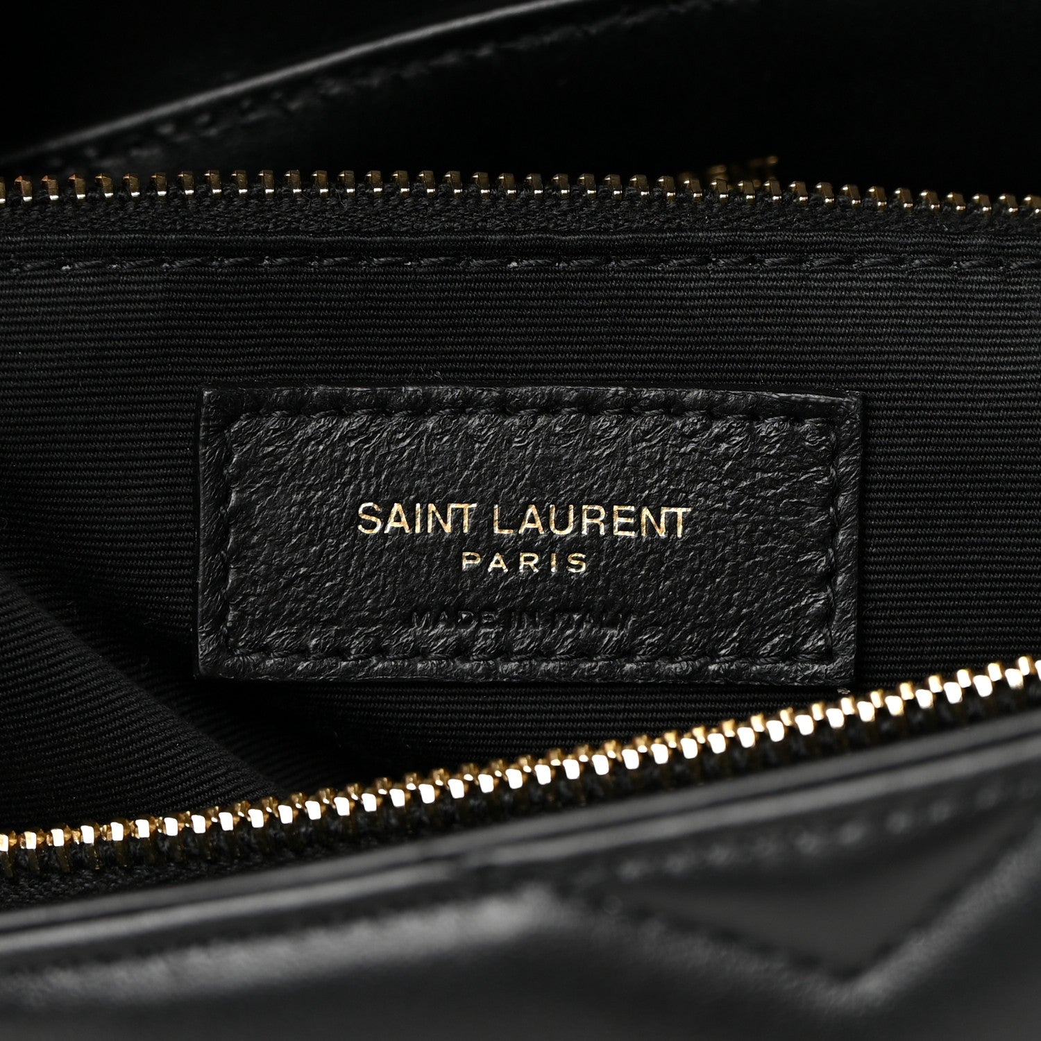 Saint Laurent Calfskin Y Quilted Monogram Medium Loulou Chain Satchel Black 6 of 12