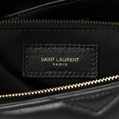 Saint Laurent Calfskin Y Quilted Monogram Medium Loulou Chain Satchel Black 6 of 12