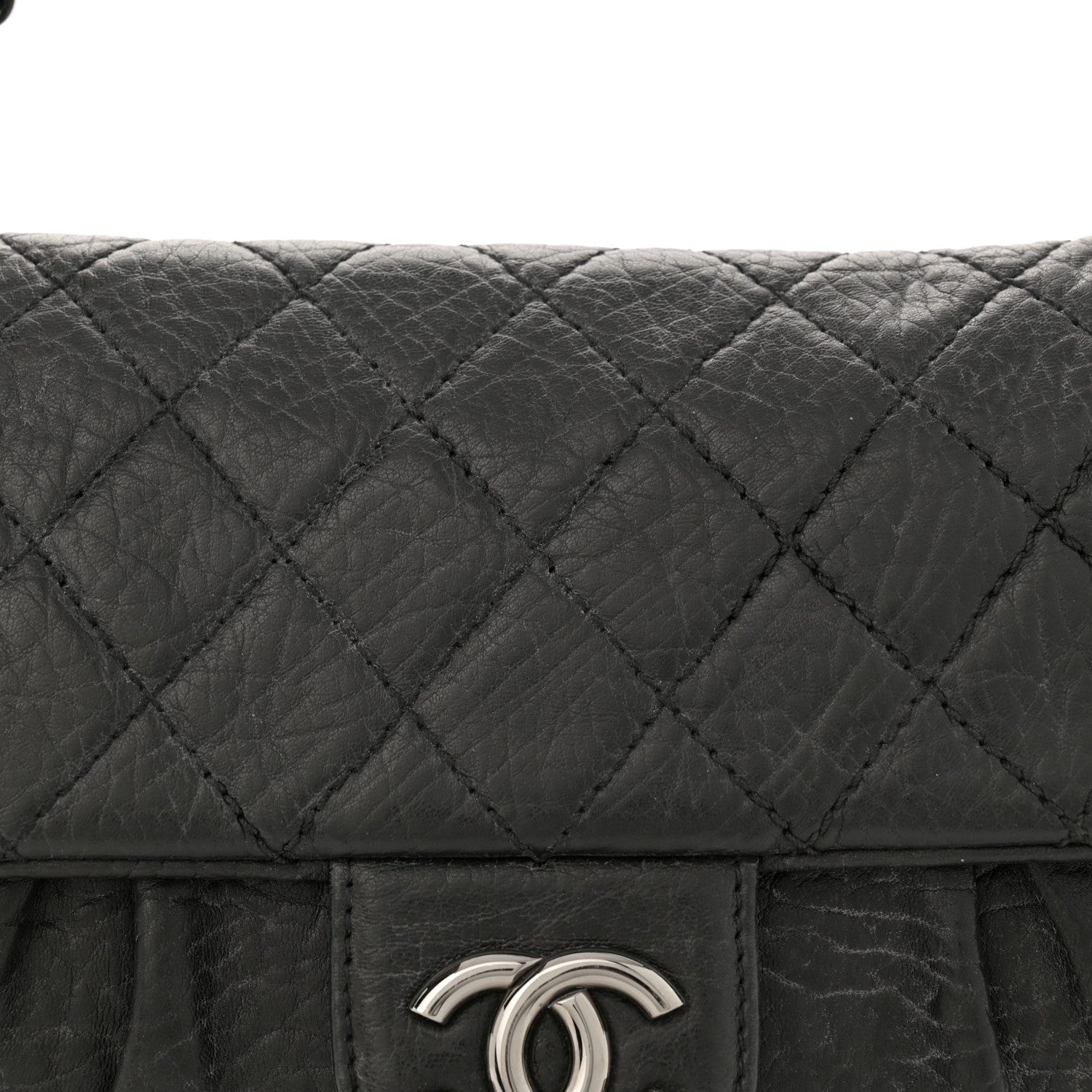 Chanel Distressed Lambskin Lady Braid Flap Black 8 of 12