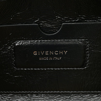 Givenchy Creased Patent Calfskin Medium ID Flap Black 6 of 10