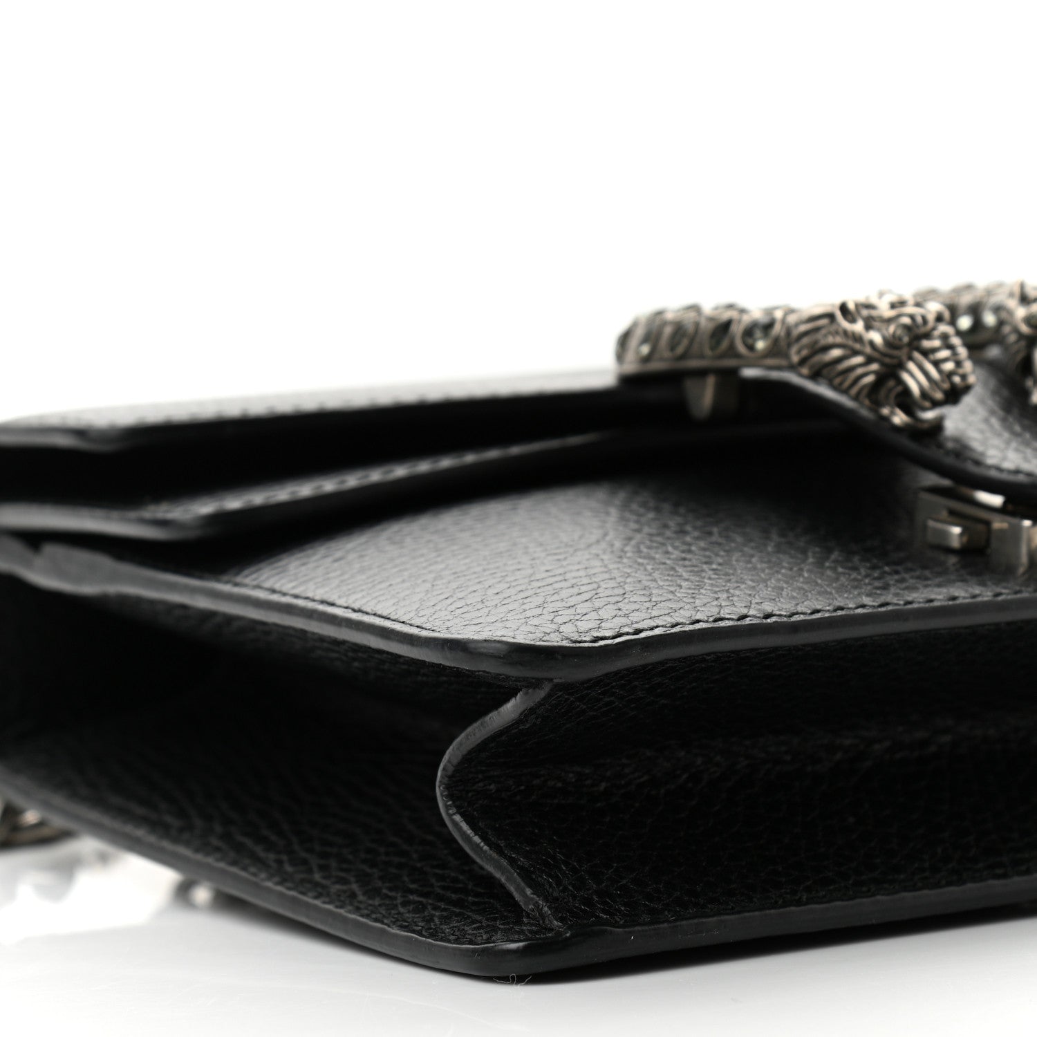 Gucci Calfskin Mini Dionysus Shoulder Bag Black 9 of 10