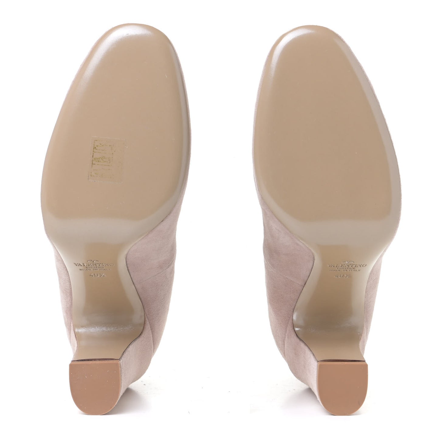 Suede Tan-Go Mary Jane 100mm Pumps 40.5 Poudre