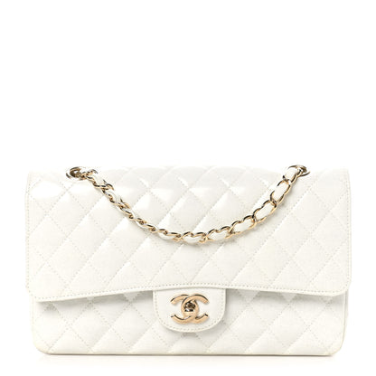 Chanel Patent Quilted Evening Star Medium Double Flap White 1 of 11