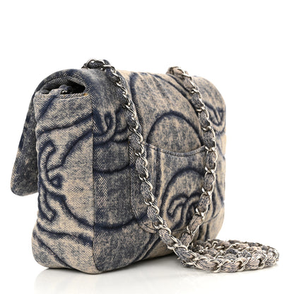 Chanel Denim Stitched Mini Square Flap Blue 3 of 11