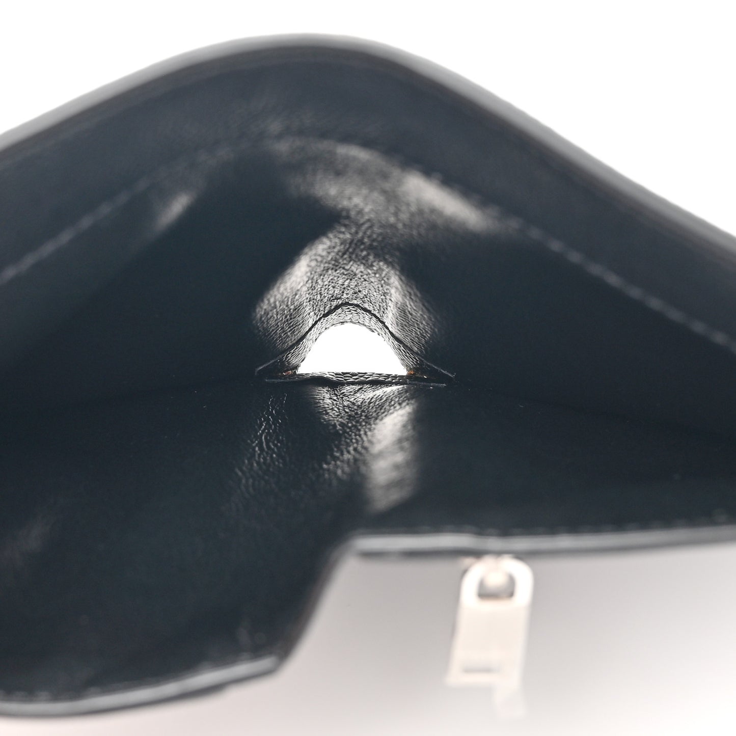 Grain De Poudre North South Chain Wallet Black
