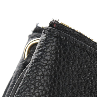 Louis Vuitton Empreinte Monogram Giant Double Zip Pochette Black Cream 8 of 13