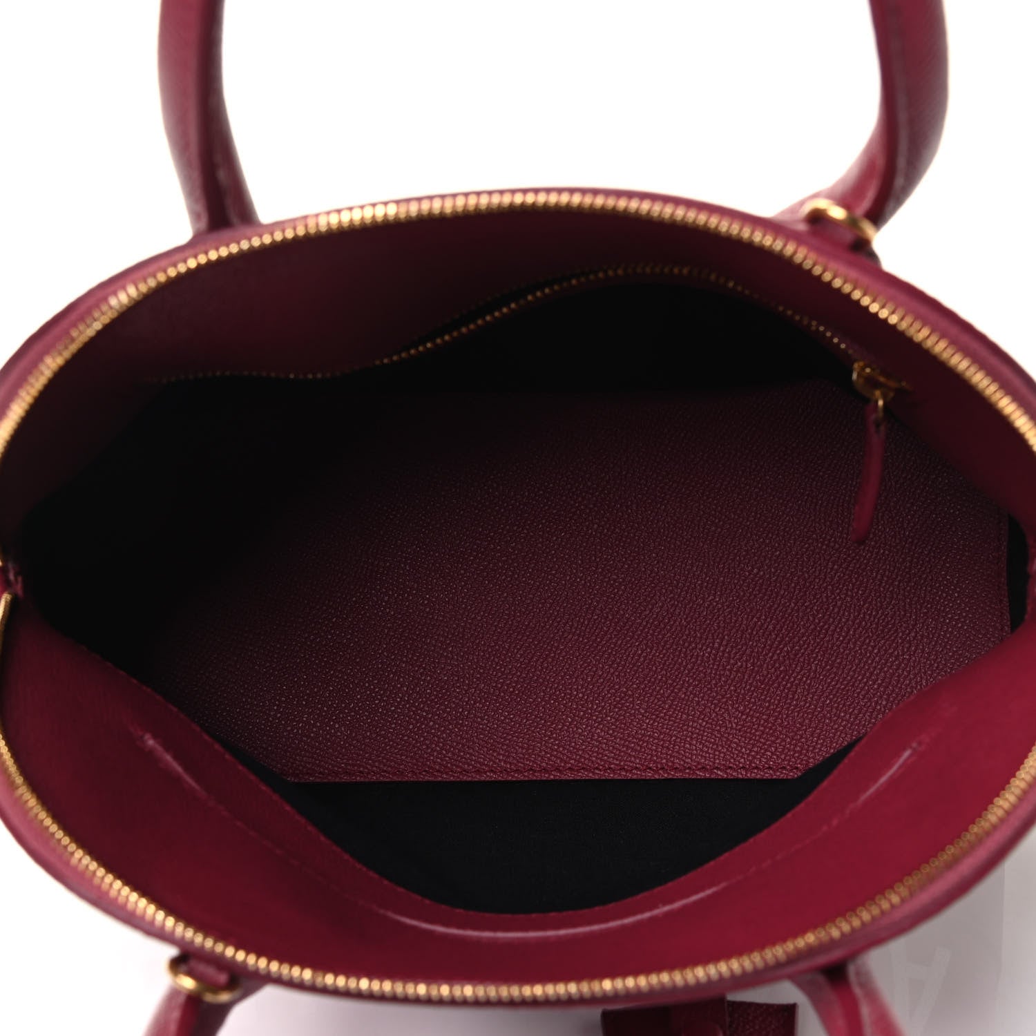Balenciaga Signature Grained Calfskin Logo S Ville Top Handle Bag Rouge Grenat White 4 of 4
