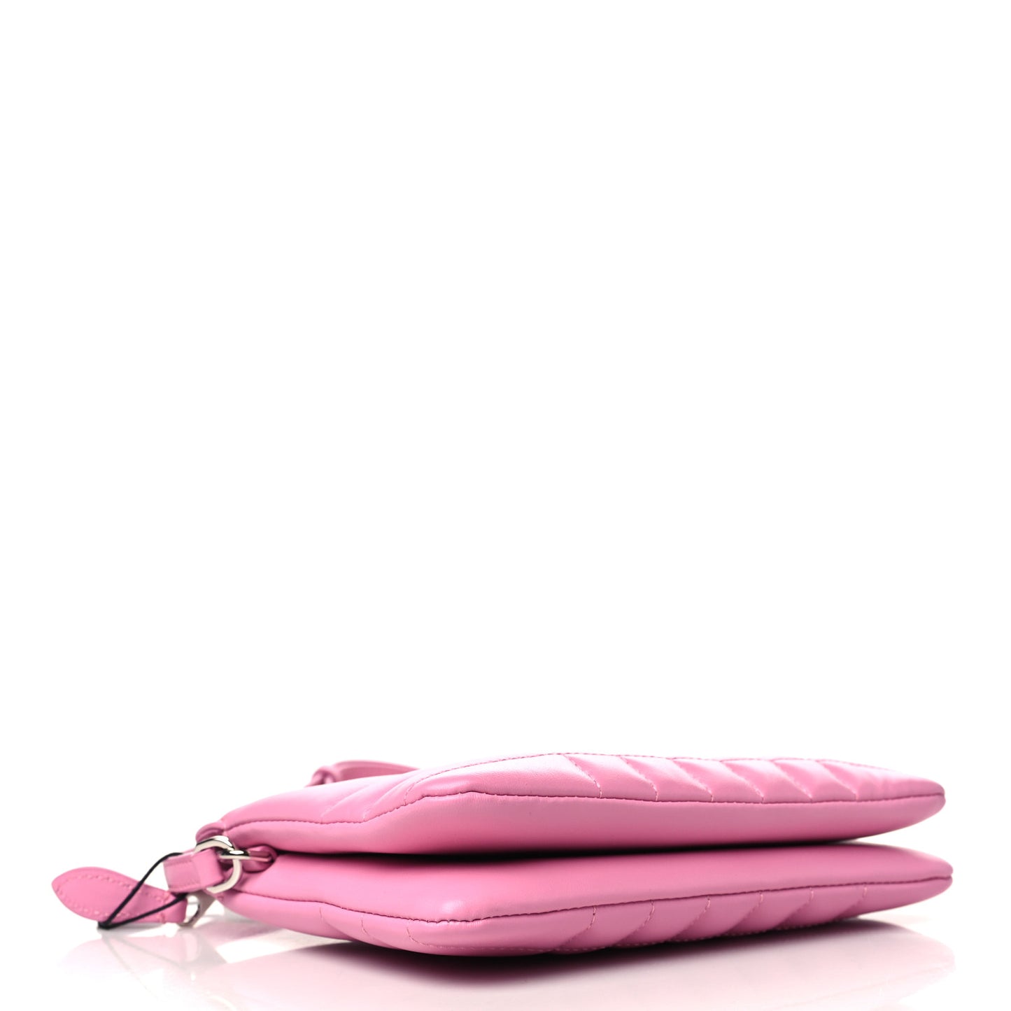 Lambskin Quilted Lola Double Pouch Crossbody Primrose Pink