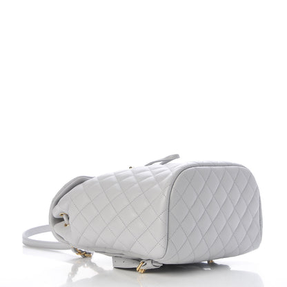Chanel Calfskin Quilted Small Urban Spirit Backpack Light Grey 4 of 8