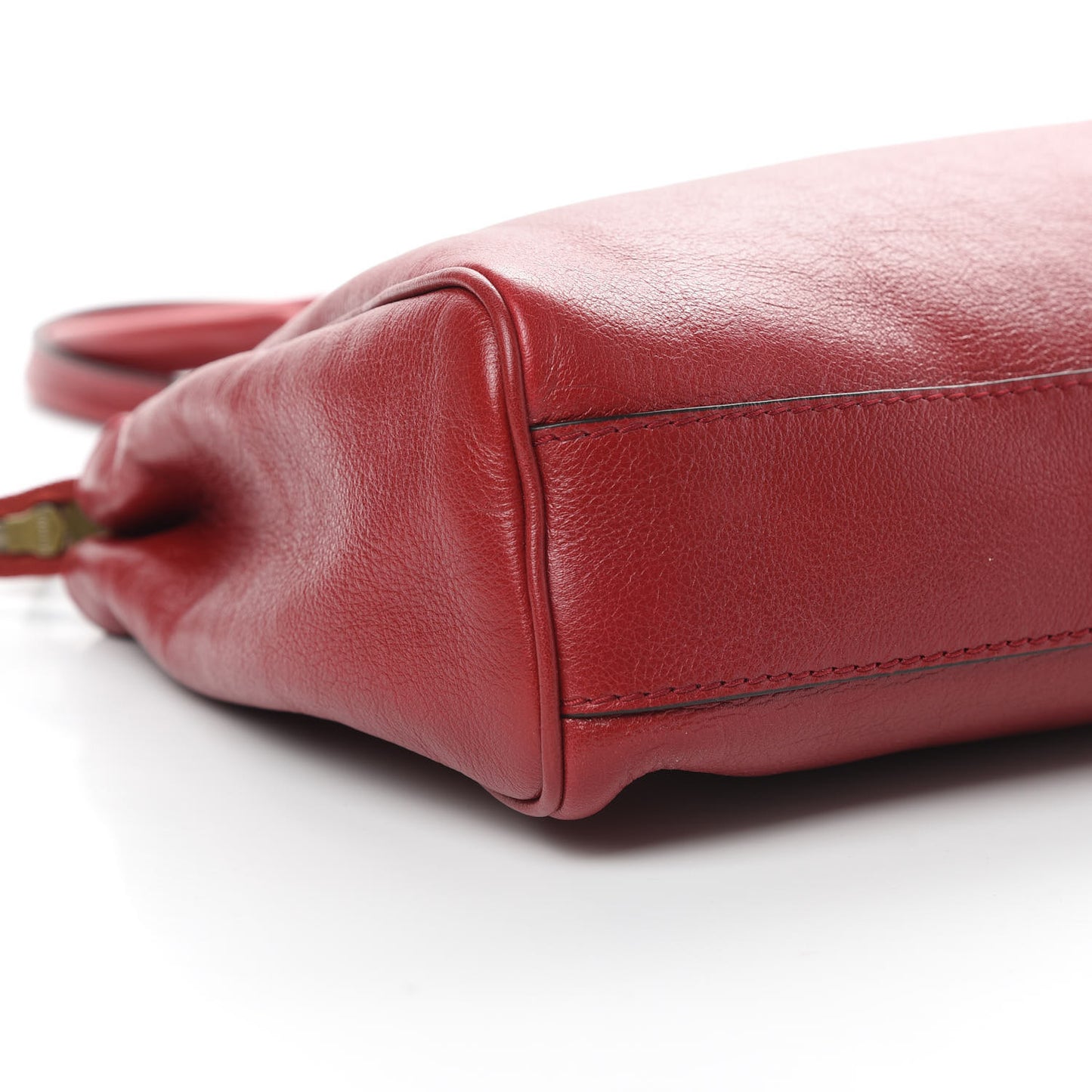 Calfskin Large Re(Belle) Top Handle Bag Red