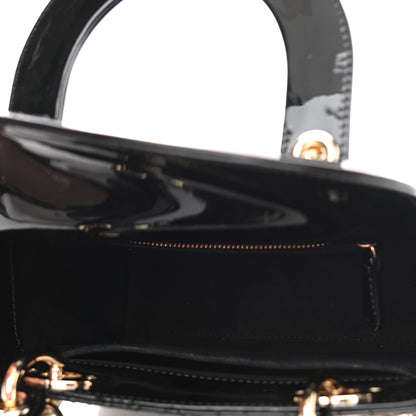 Christian Dior Patent Cannage Small Lady Dior Black 5 of 10
