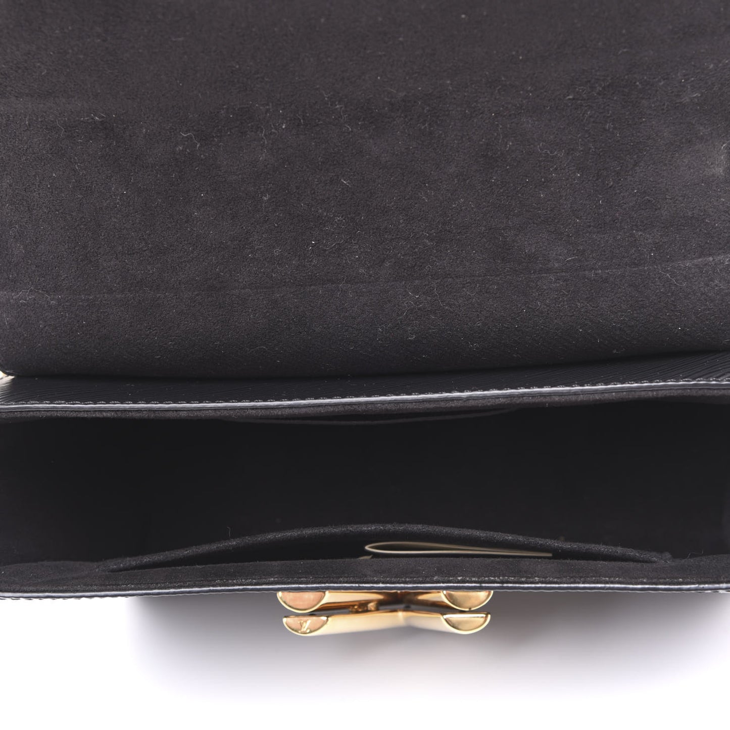 Epi Sequins Twist Shoulder Bag MM Black