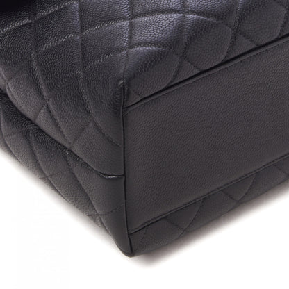 Chanel Caviar Quilted Jumbo Kelly Flap Black 5 of 9