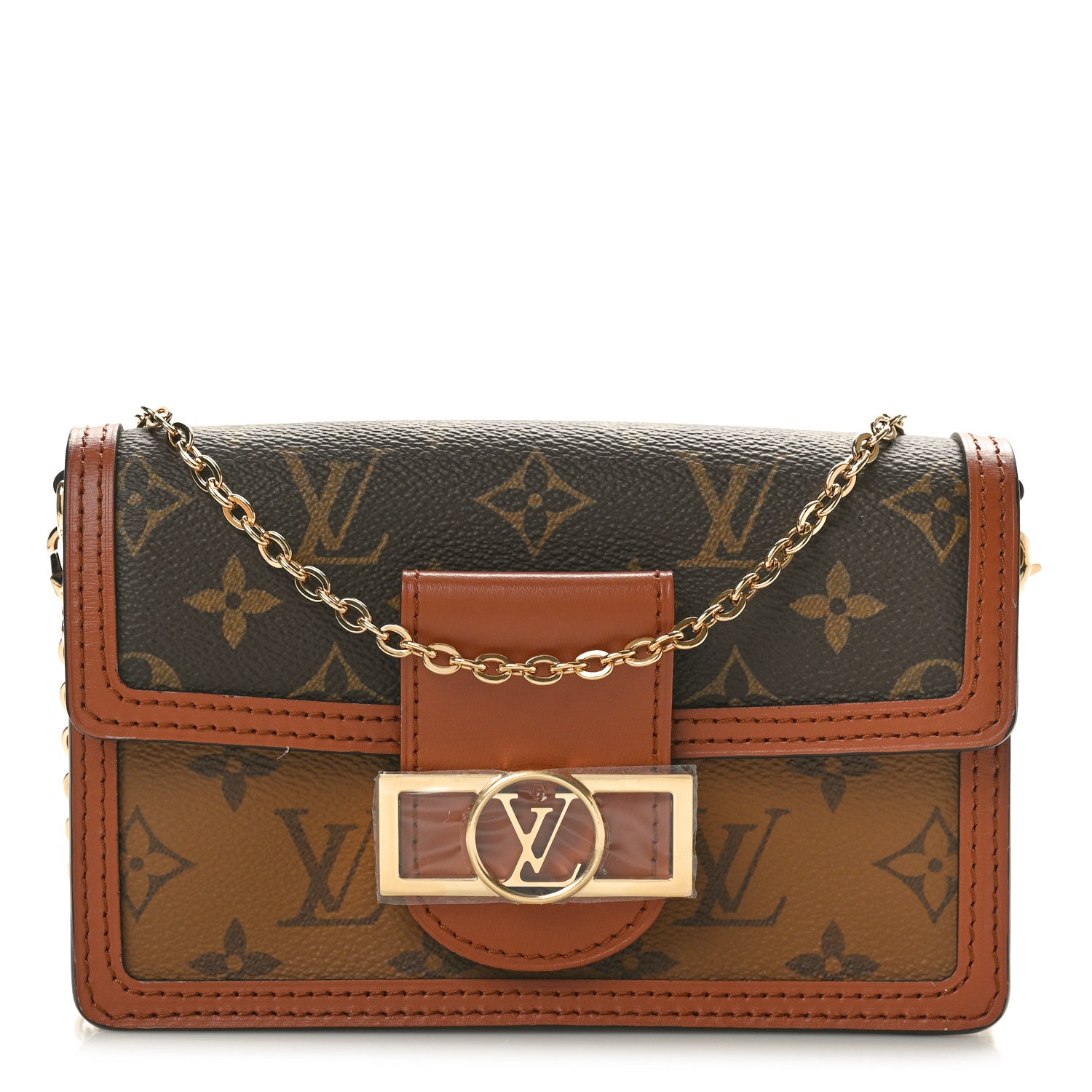 Louis Vuitton Reverse Monogram Dauphine Chain Wallet 1 of 9
