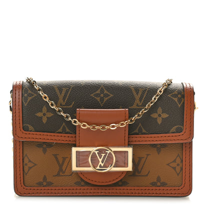 Louis Vuitton Reverse Monogram Dauphine Chain Wallet 1 of 9