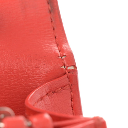 Saint Laurent Calfskin Monogram Sunset Chain Wallet Rosso 12 of 13