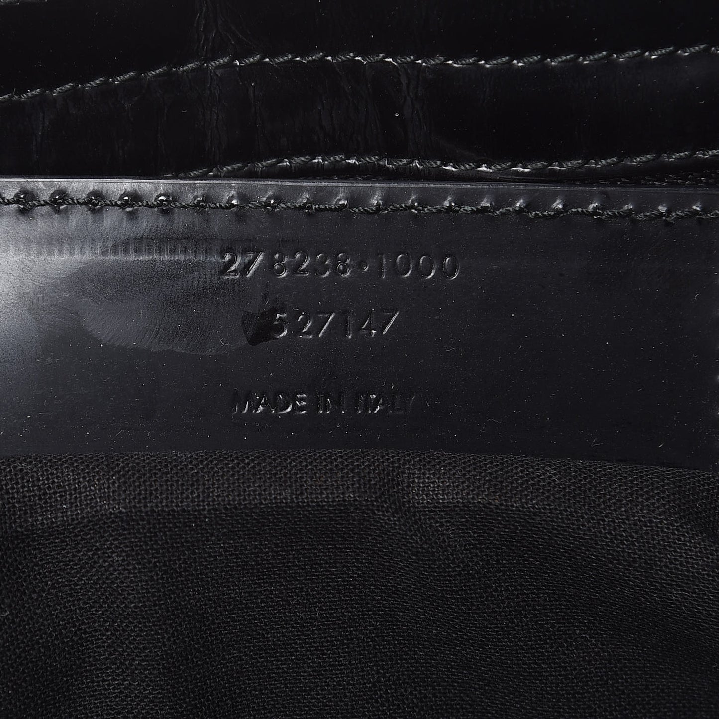 Glazed Calfskin Classic Hardware City Black