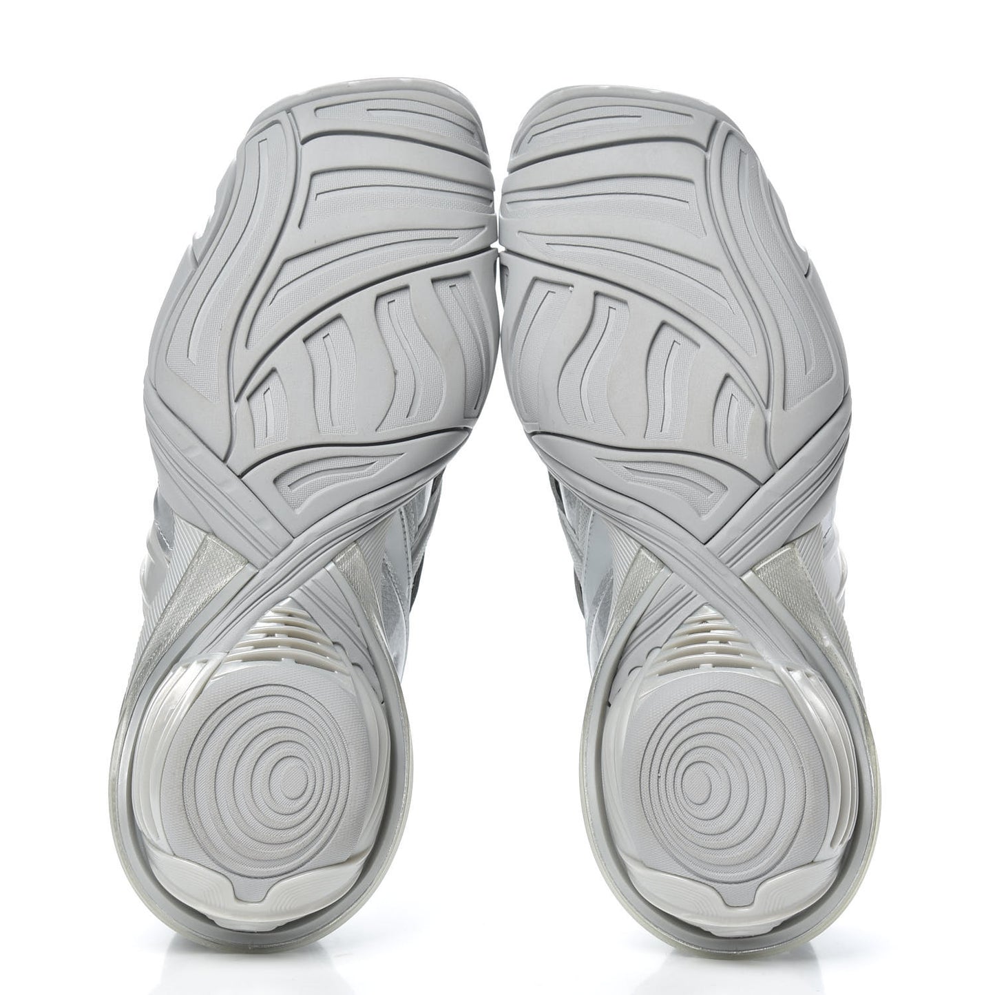 Metallic Rubber Mesh Womens Tyrex Sneakers 38 Monocolor Silver