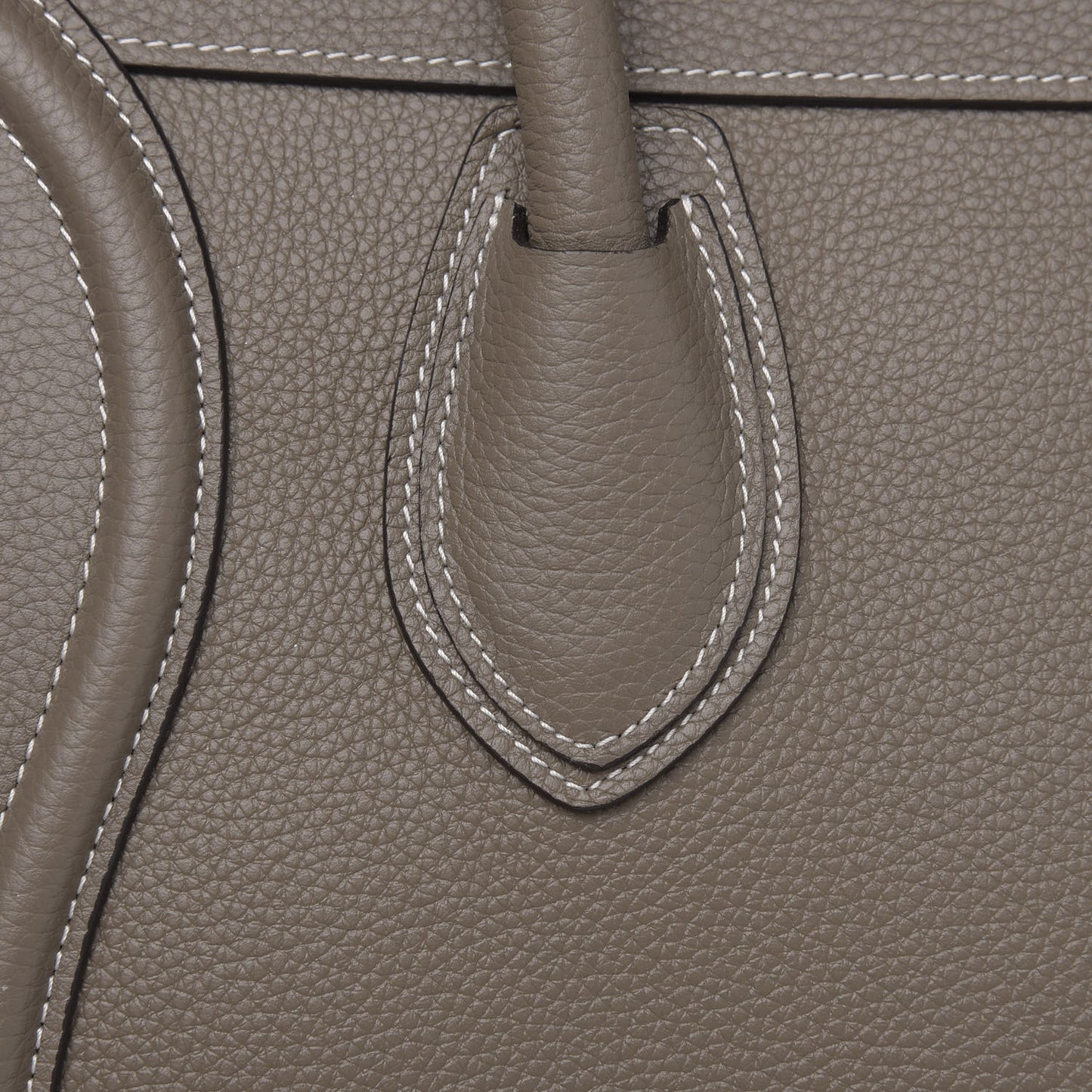 Drummed Calfskin Mini Luggage Souris