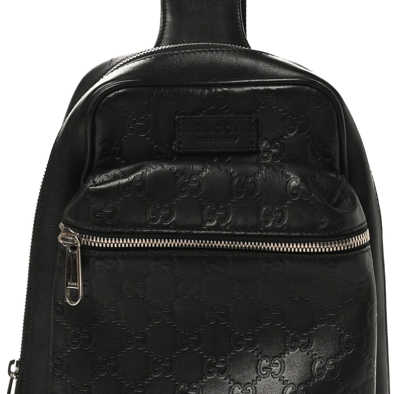 Gucci Guccissima Sling Backpack Black 8 of 10