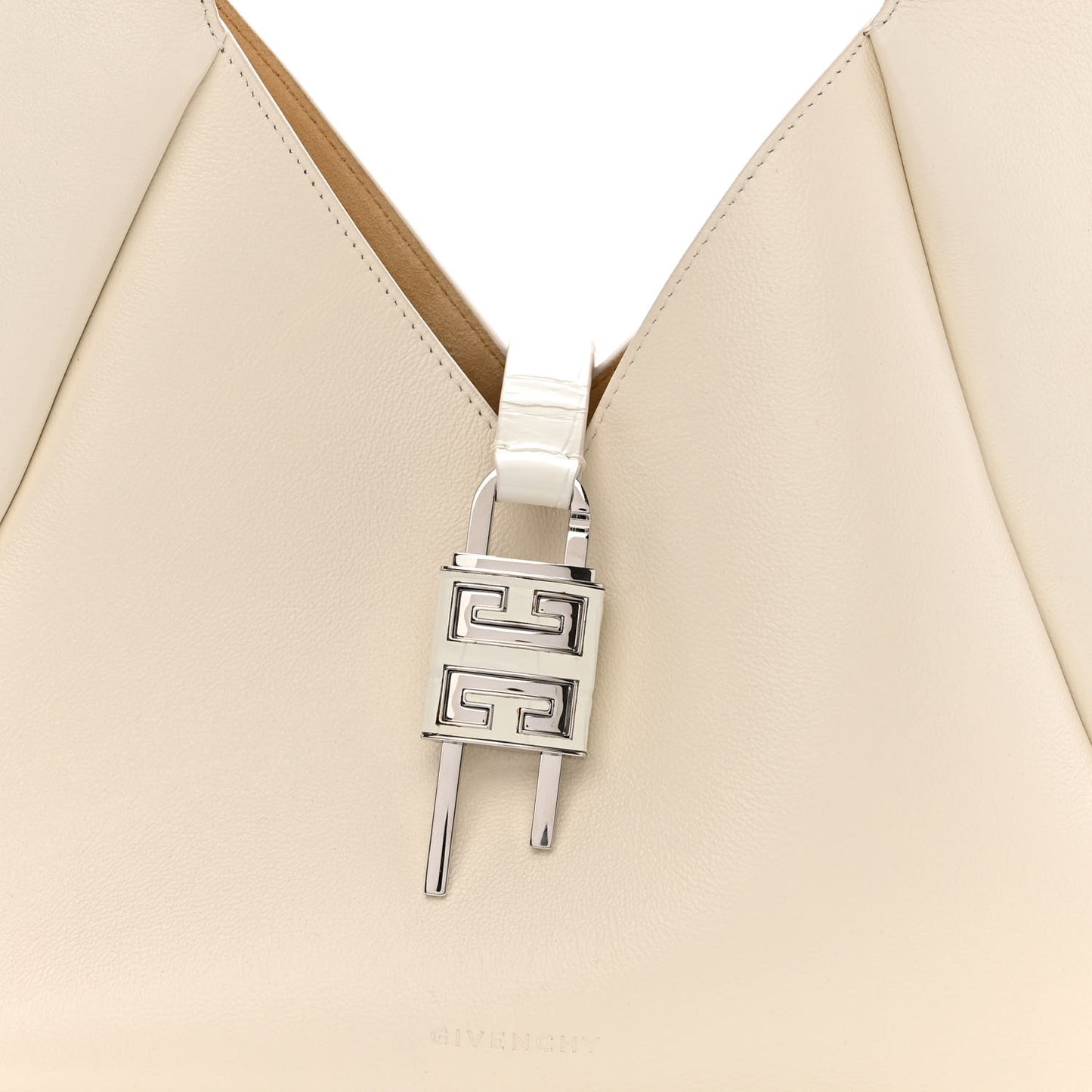 Calfskin Medium G-Lock Hobo Natural Beige