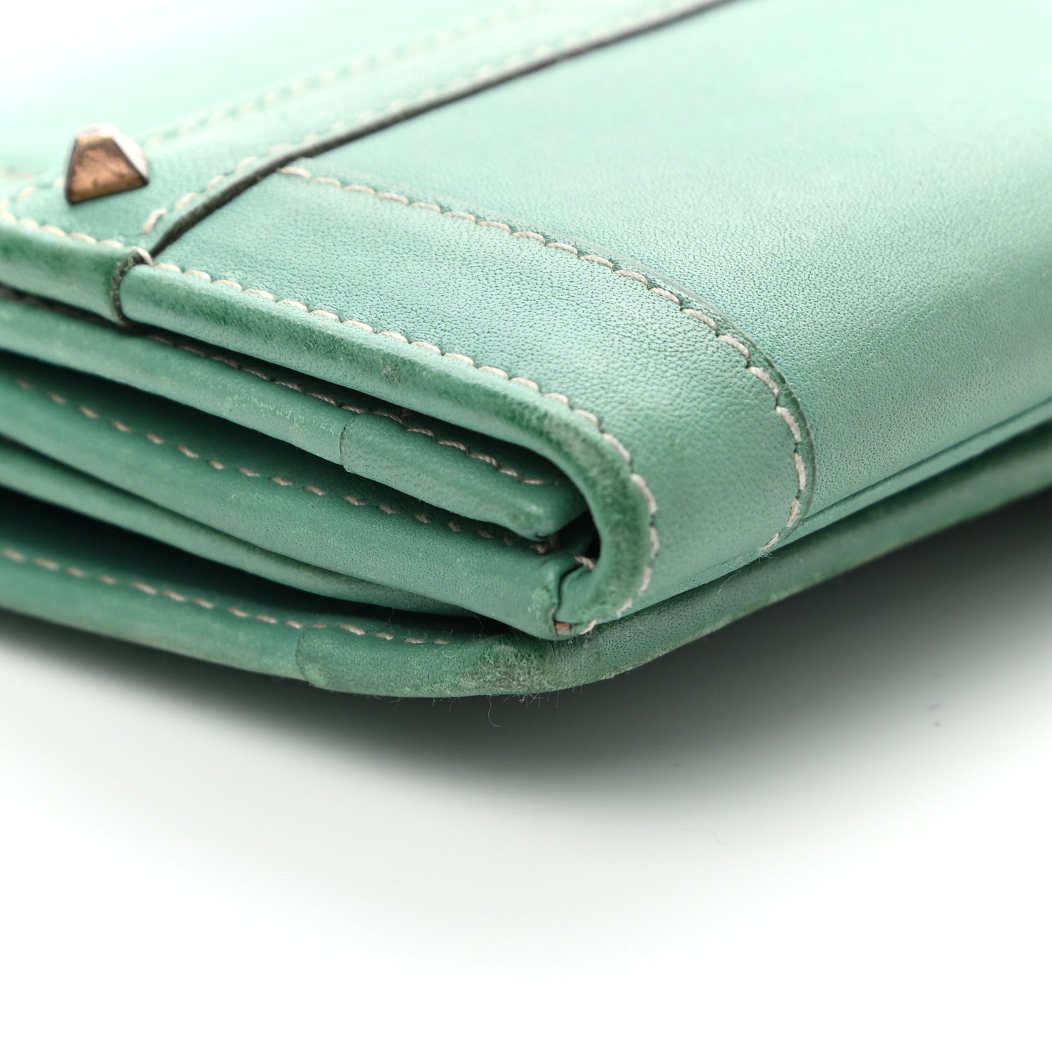 Gucci Calfskin Monogram Continental Wallet Green 13 of 14