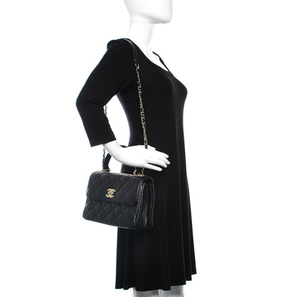Chanel Lambskin Quilted Small Trendy CC Dual Handle Flap Bag Black 1 of 11