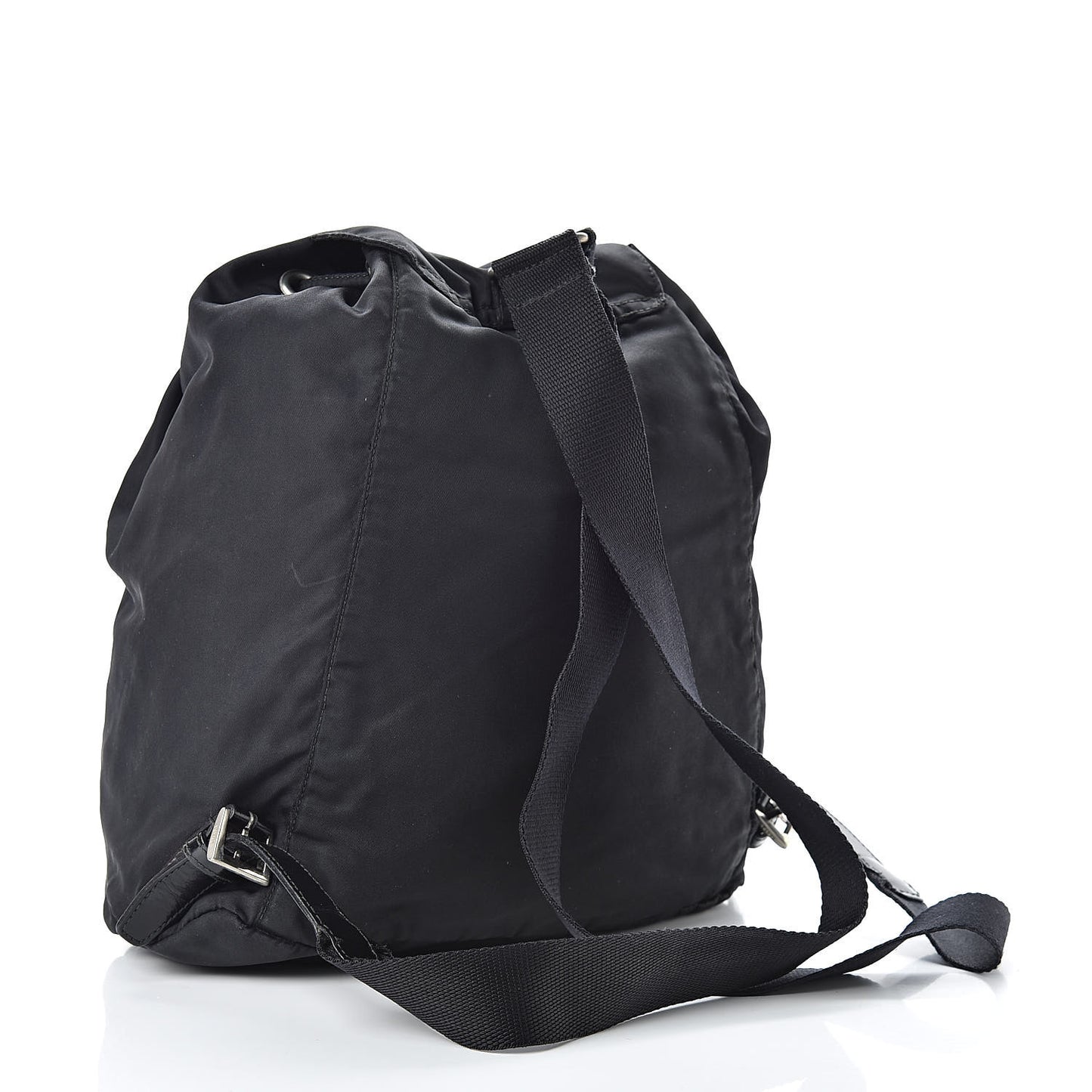 Tessuto Nylon Vela Cinch Backpack Black