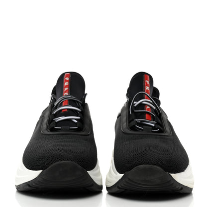 Prada Mesh Neoprene Womens America's Cup 45mm Sneakers 38 Black White 2 of 12