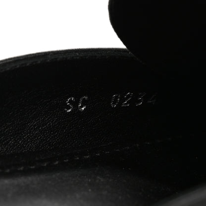 Louis Vuitton Calfskin LV Mare Open Back Loafers 38 Black 9 of 10