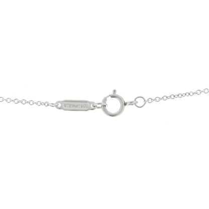 Tiffany Platinum Diamond Small Peace Sign Pendant Necklace 4 of 4