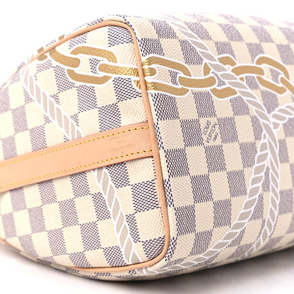 Louis Vuitton Damier Azur Nautical Speedy Bandouliere 25 7 of 9