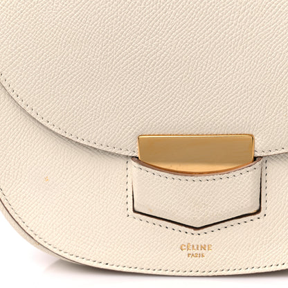 Celine Grained Calfskin Small Trotteur White 12 of 14