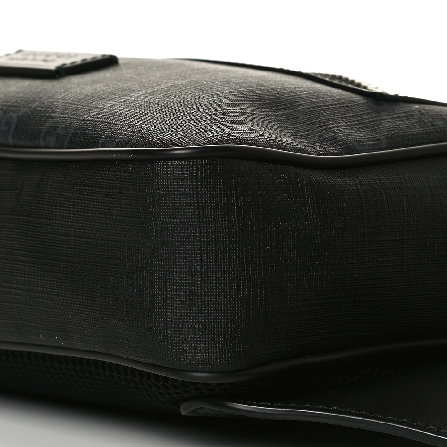 Soft GG Supreme Monogram Web Belt Bag Black Grey