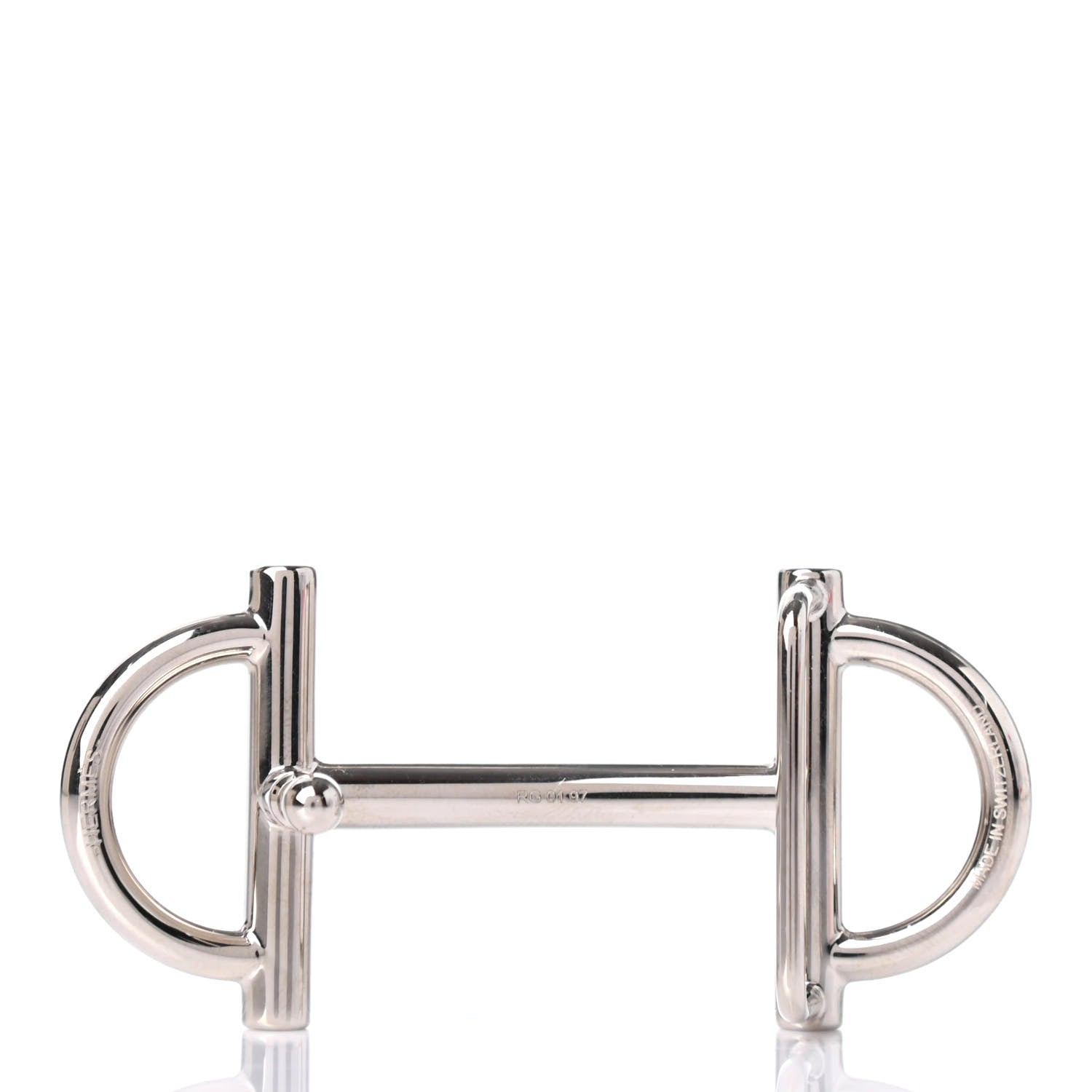 Hermes Palladium 13mm Gamma H Belt Buckle 2 of 3