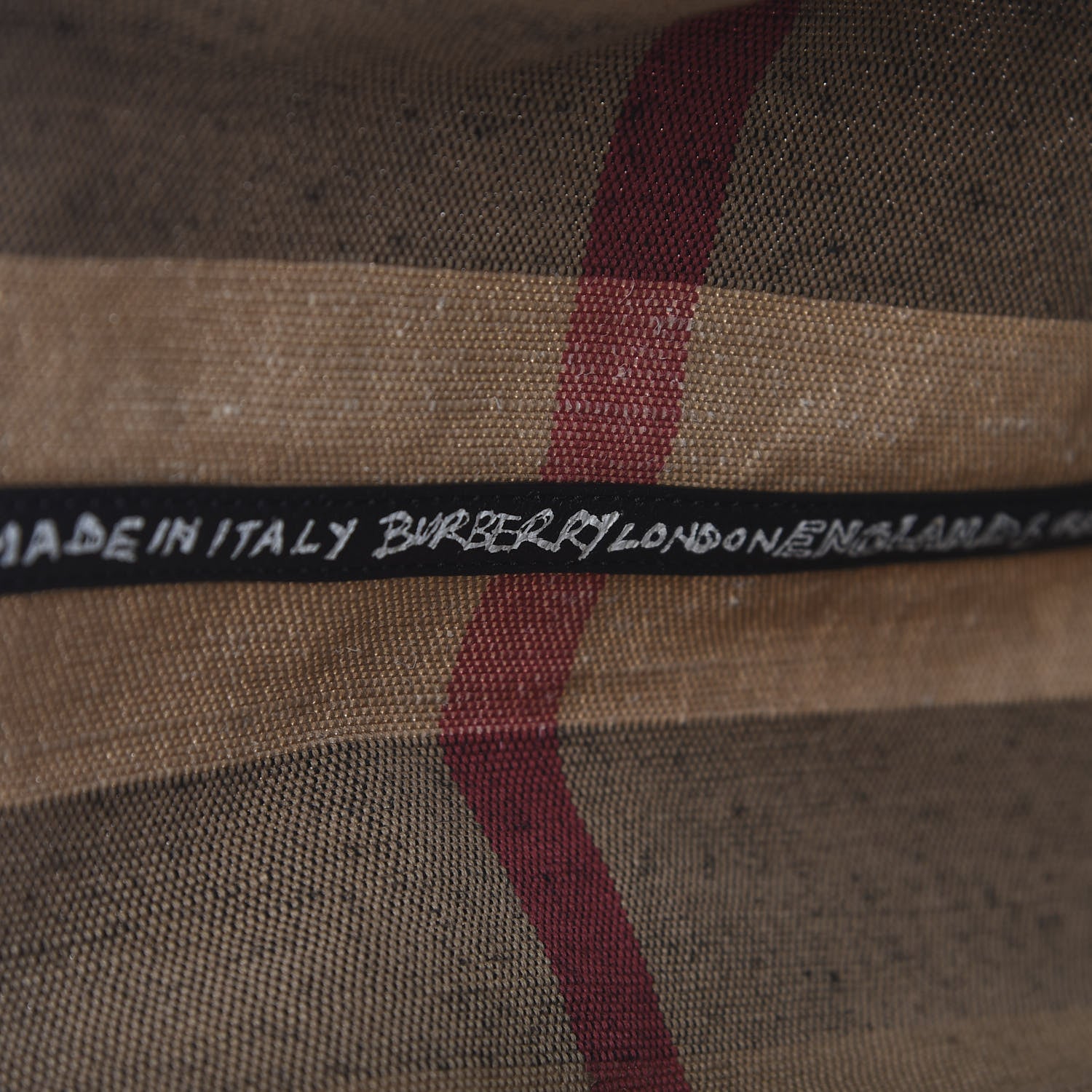 Burberry Coated Canvas Mega Check Medium Doodle Tote Black 7 of 9