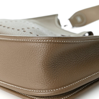 Hermes Taurillon Clemence Evelyne III PM Etoupe 10 of 11