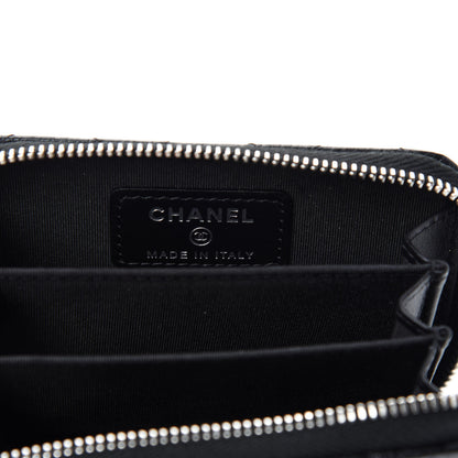 Chanel Caviar Quilted Incognito Zip Coin Purse Black 6 of 8
