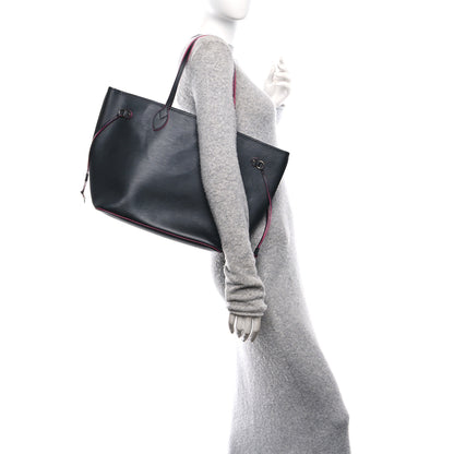 Louis Vuitton Epi Neverfull MM Black Hot Pink 2 of 12