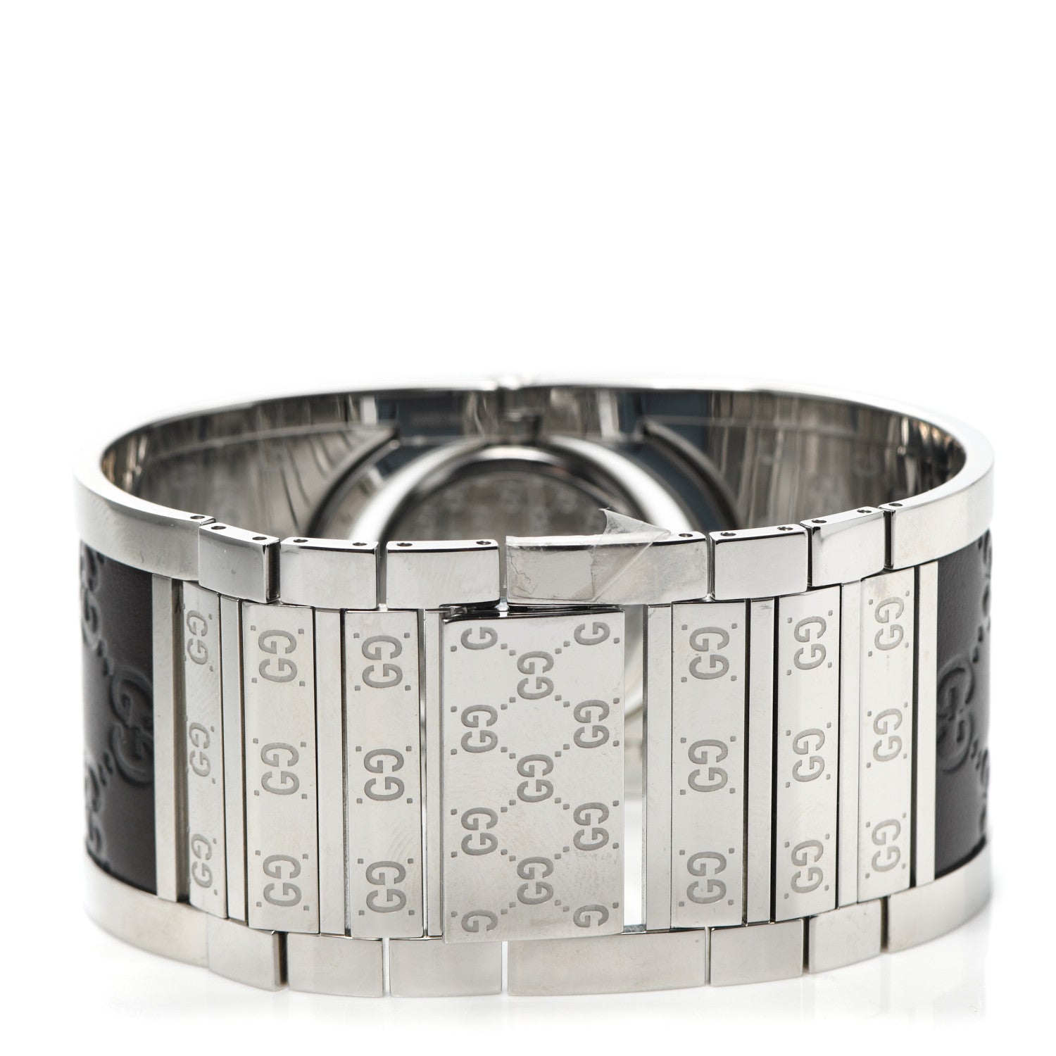 Gucci Stainless Steel Calfskin 33mm Twirl Quartz Watch Brown 3 of 5