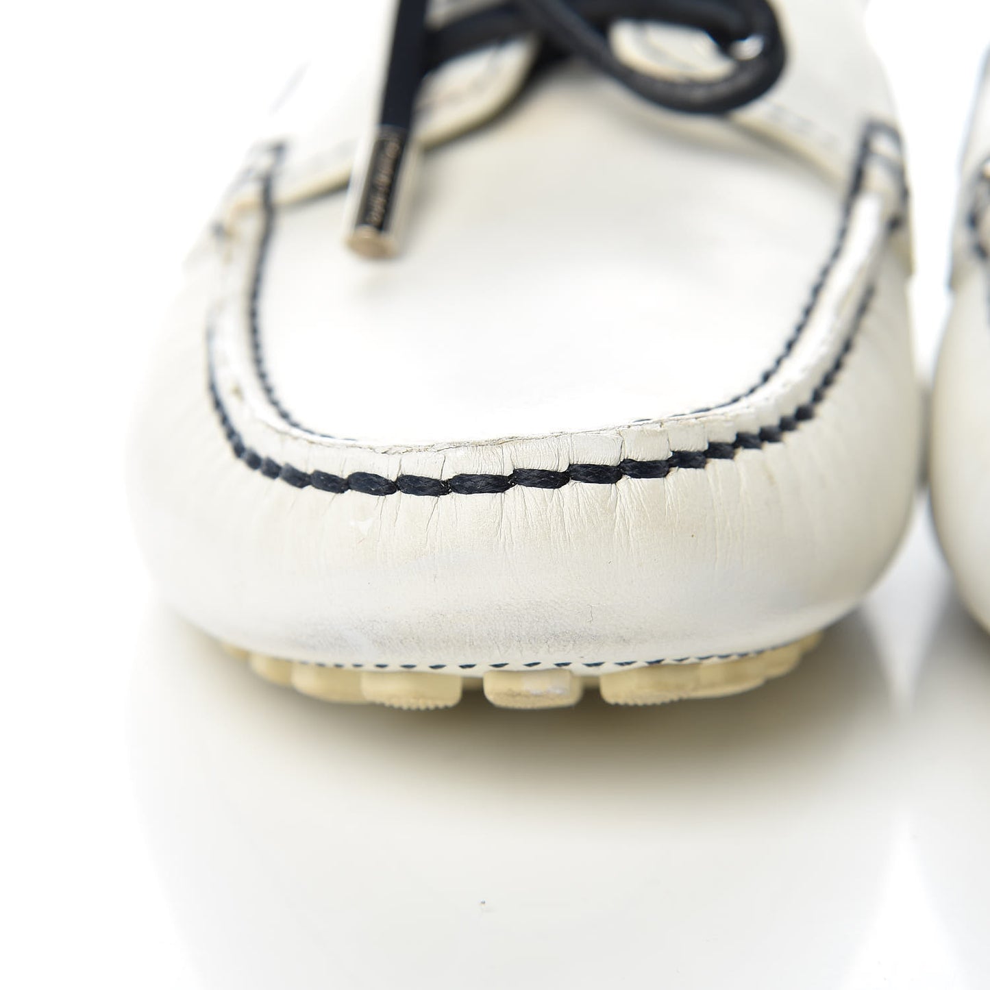 Calfskin Rubber Mens Americas Cup Marine Boat Shoe 7 White