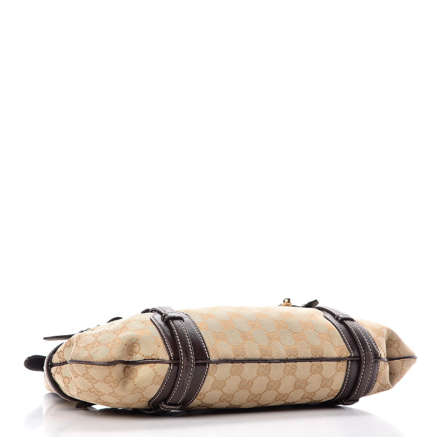 Monogram Large Horsebit 85th Anniversary Hobo Dark Brown