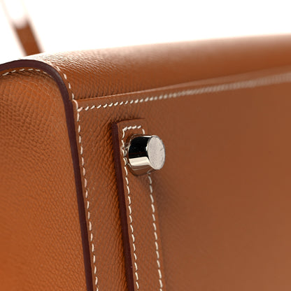 Hermes Madame Calfskin Birkin Sellier 25 Gold 9 of 35